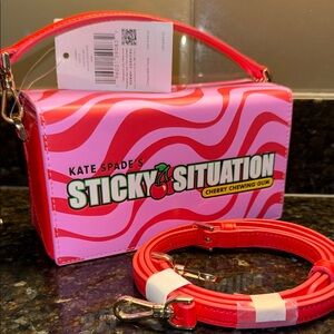 Kate Spade Cherry Chewing Gum Themed Bag in Pink and Red